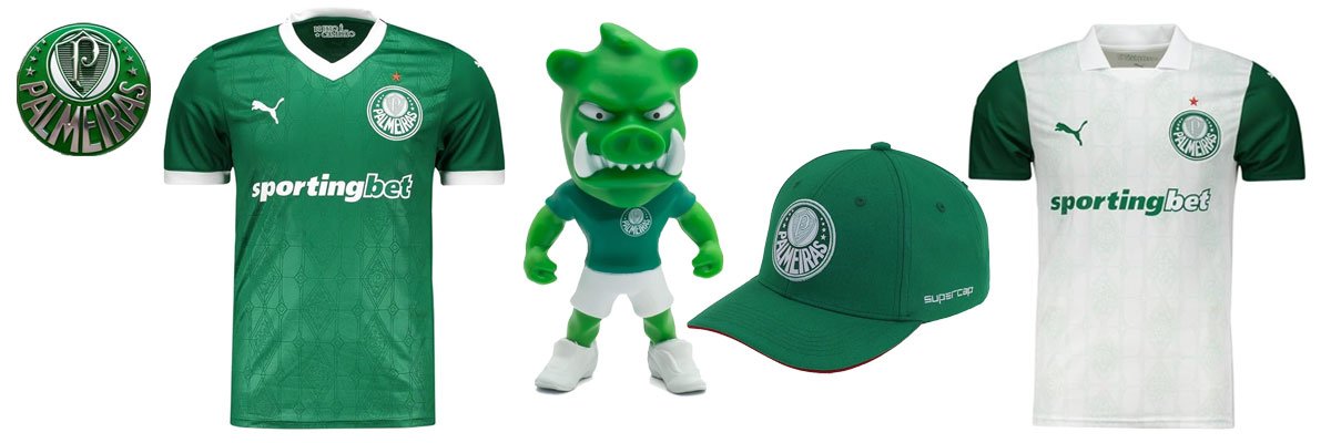 camisas oficiais licenciadas do Palmeiras diretamente na Amazon