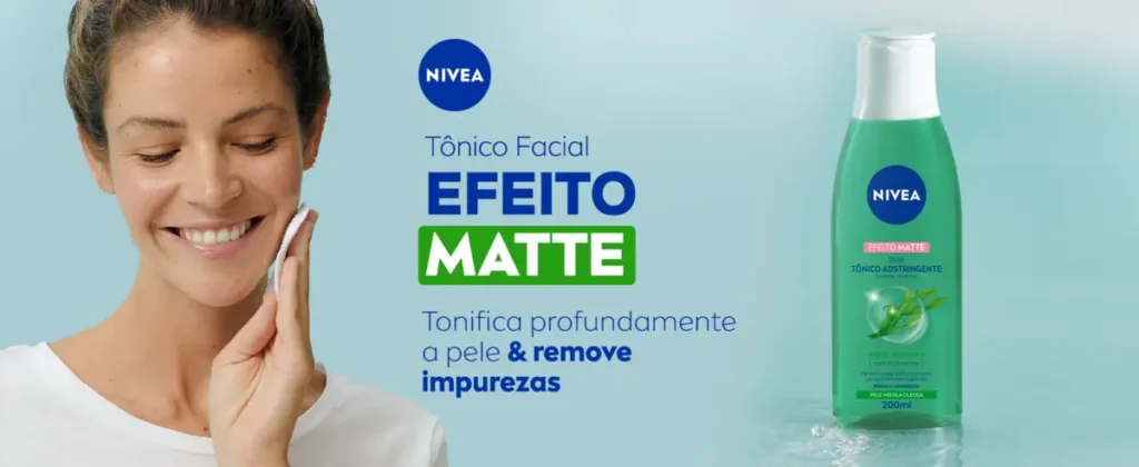 Tônico Nivea com ácido hialurônico e vitamina B5, fórmula hidratante para peles secas e desidratadas, sem álcool